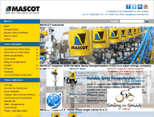 Tablet Screenshot of mascot-industrial.com